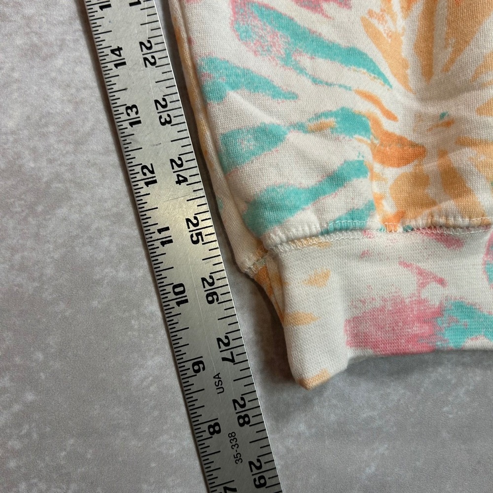 Dreamsicle Orange Bloom Tie Dye Joggers Fleece Pants Medium NWT LP5803 - Picture 5 of 7
